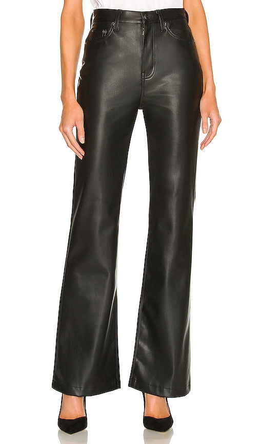 Pistola Stevie - Black Vegan Leather Pants - Flared Pants - Lulus