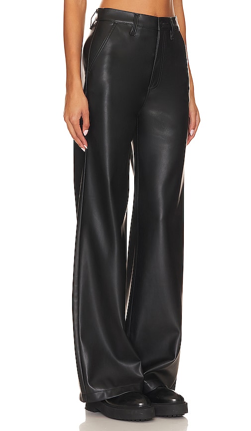 Pistola Lana Trouser Tailored High Rise Ultra Wide Leg In Slate Black