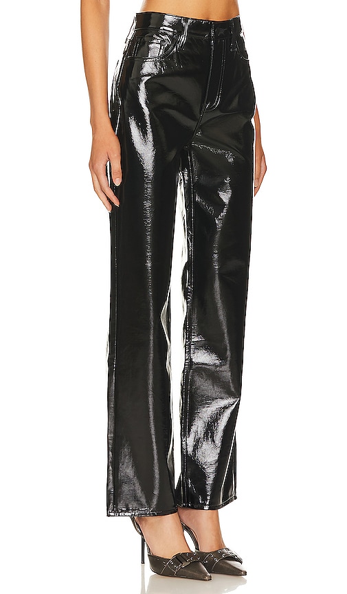 Shop Pistola Cassie Super High Rise Straight In Black