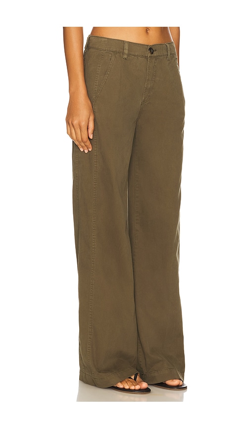 Pistola Jadyn Seamed Low-slung Palazzo Pants In Green