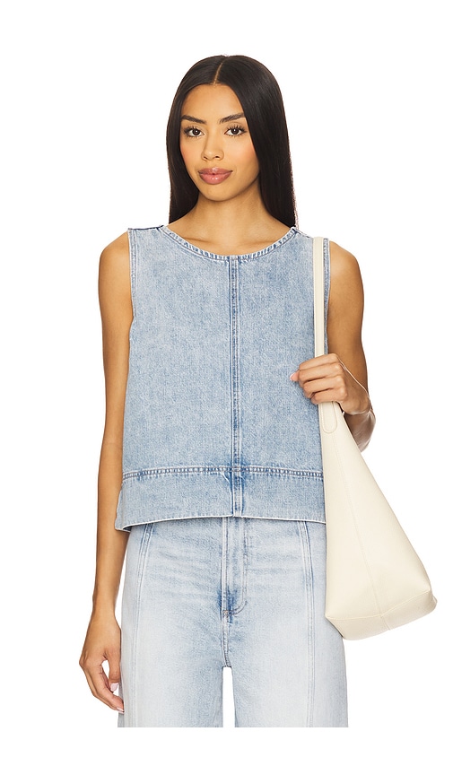 Rue Pop Over Swing Shirt in Blue. - size XS (also in M, S)