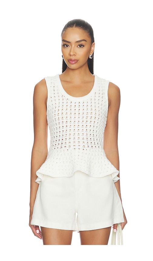 PISTOLA Anna Peplum Sweater Tank