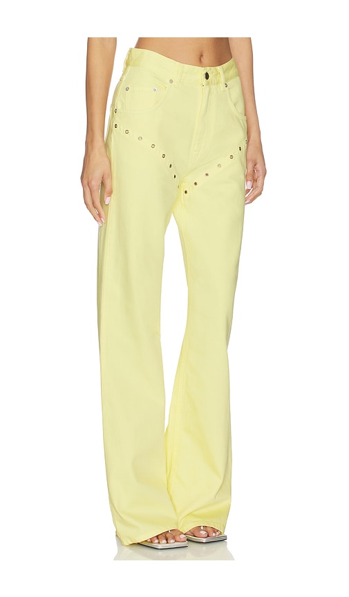  Palmatic Studio Cory Wide Leg Jean In Yellow. Size Xs. Also In S, M, L. 