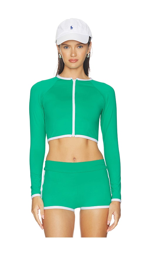 POST SWIM Melanie Contrast Rashguard | Thumbnail 5