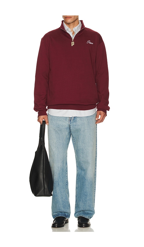  Prince Tennis Lässiger Pullover Fleece In Burgundy. Größe S. Also In M, L, Xl/1x. 