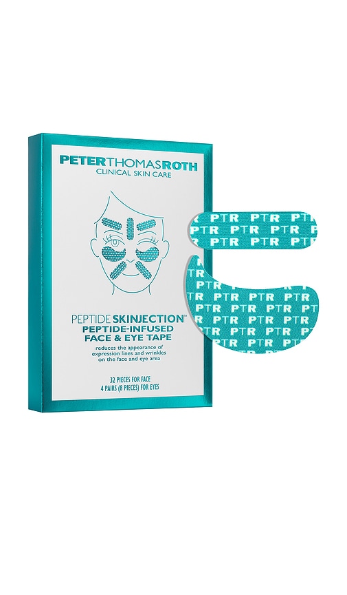 Peter Thomas Roth Peptide Skinjection™ Peptide-infused Face & Eye Tape In Transparent