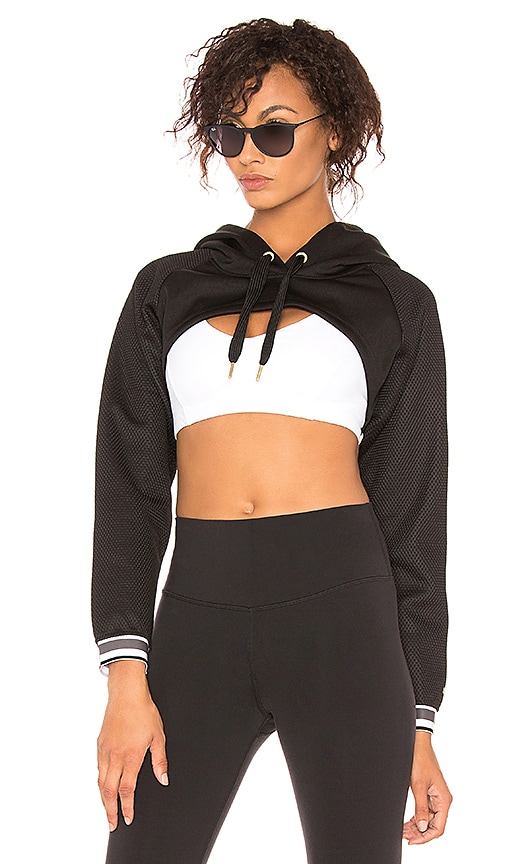 Puma Varsity Cover Up Cropped Hoodie in 
