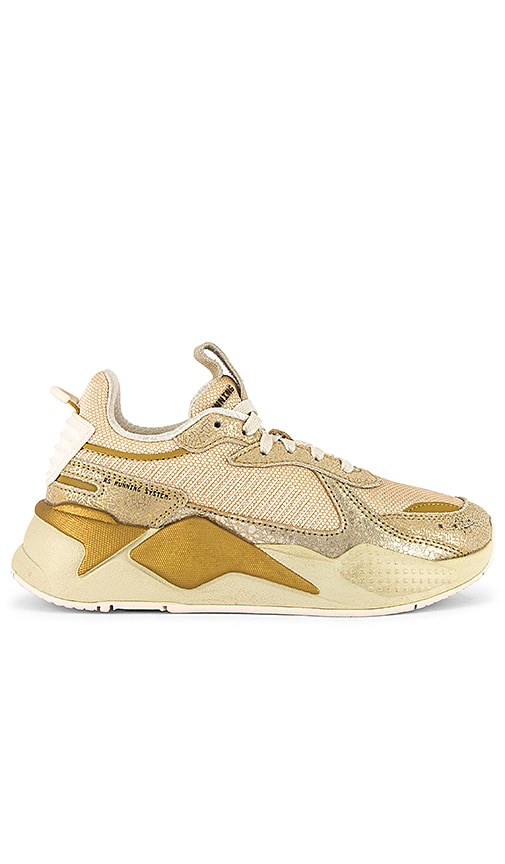 gold puma sneakers