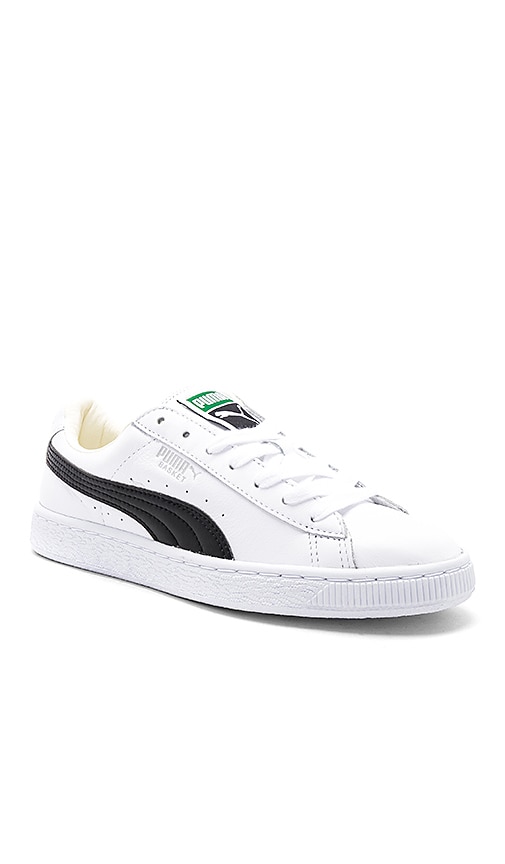 puma basket classic white sneakers