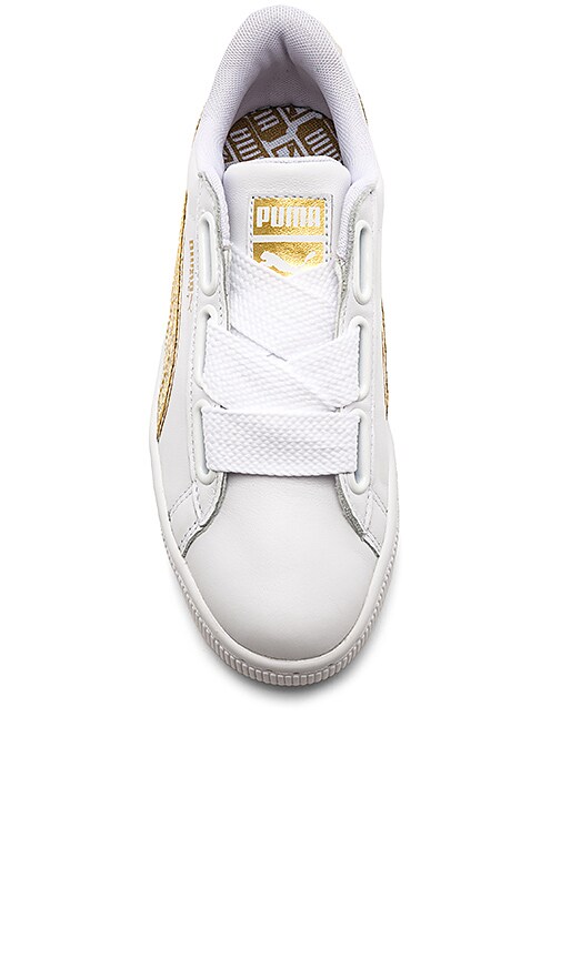 puma gold glitter sneakers