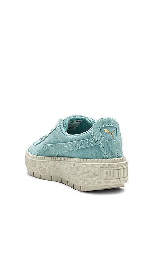 puma trace suede platform