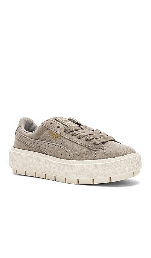 puma rock ridge suede platform sneakers