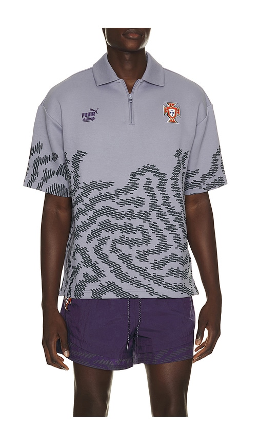 Puma Select x FPF x Salehe Bembury King Polo in Grey. - size L (also in M, S, XL/1X, XS, XXL/2X)
