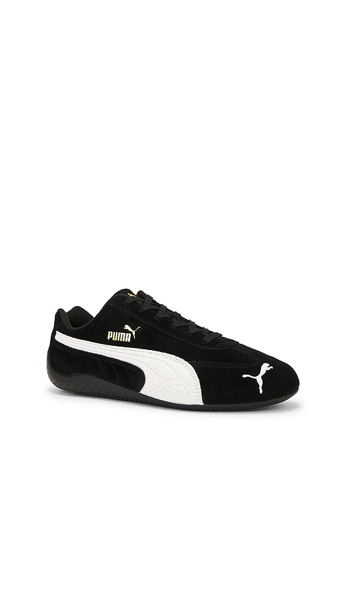 Puma Round-toe Low-top Casual Shoes In Black