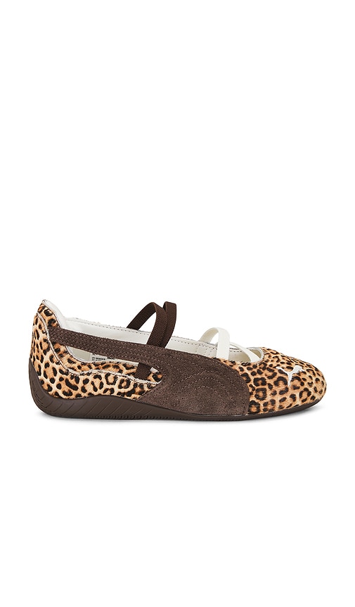 Puma Select Speedcat Wild Ballet Flat in Chocolate & Warm White