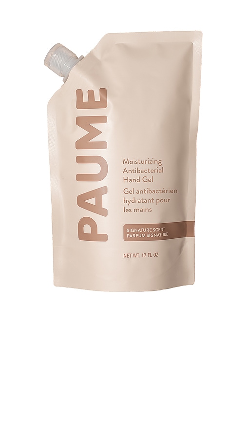 Paume Moisturizing Antibacterial Hand Gel Refill Bag in Signature Scent.