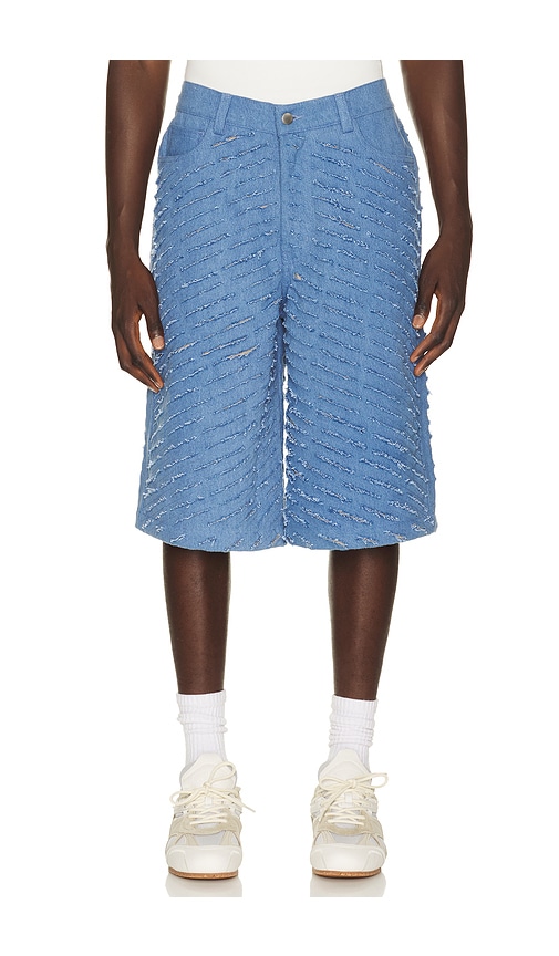 Pas Une Marque Cut Through Denim Shorts | Thumbnail 6 Pas Une Marque Cut Through Denim Shorts | Thumbnail 6