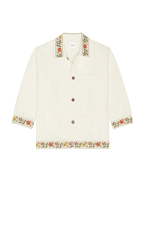 VESTE DE TRAVAIL KANTHA FLORAL en . Taille L. Also en M, S, XL/1X - Found - Modalova