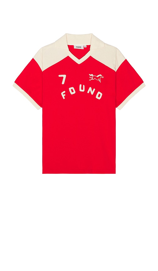 Found Goji Red Collar Print Jersey | Thumbnail 7 Found Goji Red Collar Print Jersey | Thumbnail 7