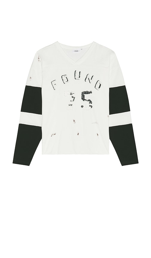 T-SHIRT MANCHES LONGUES DISTRESSED en . Taille L. Also en M, S, XL/1X - Found - Modalova