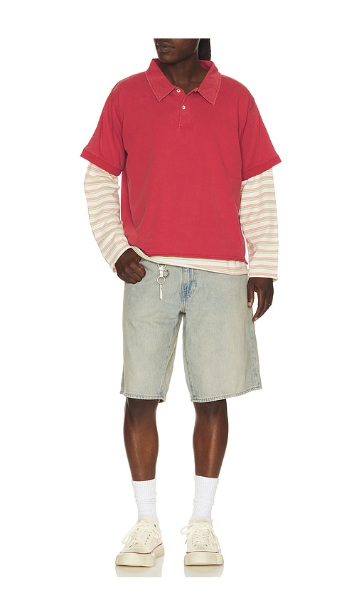  Found Double Layer Stripe Tee In Red. Size Xl/1x. Also In Xxl/2x. 