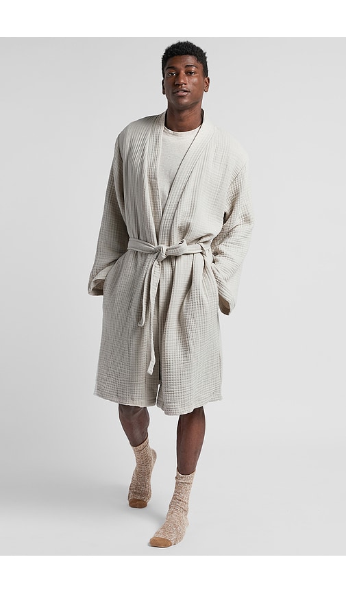 Shop Parachute Cloud Cotton Robe In Cream