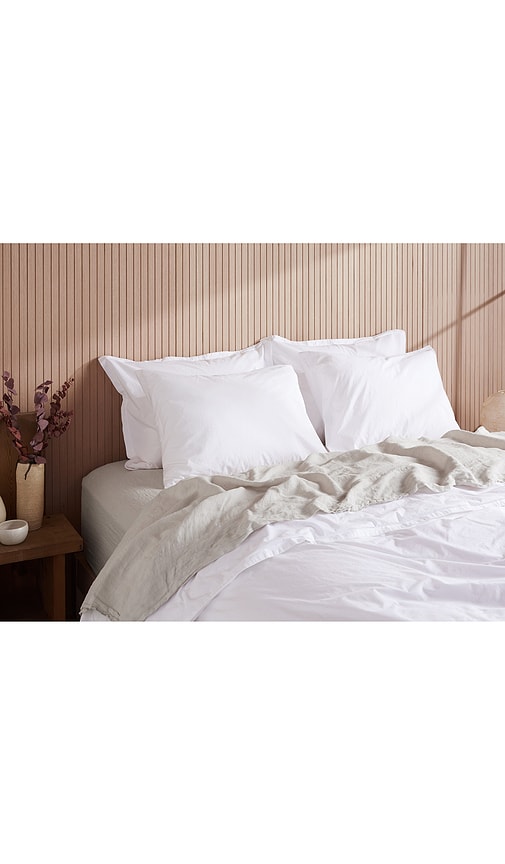  Parachute Linen Pillowcase Set In White. Size Standard. Also In . 