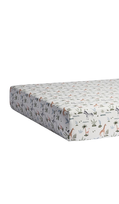 Parachute Percale Crib Sheet In Multi