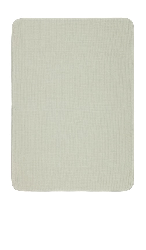 Parachute Organic Air Cotton Toddler Quilt In Green