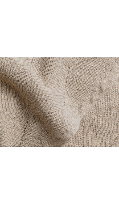  Parachute Basketweave Merino Throw In Beige. 