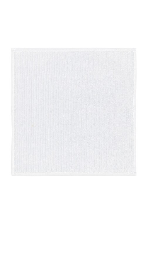  Parachute Soft Rib Washcloth In White. 