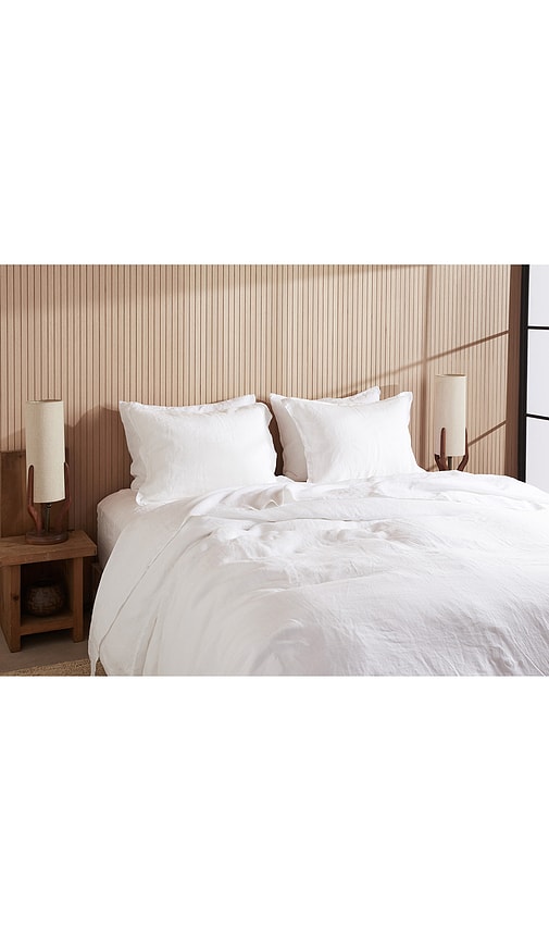  Parachute Linen Sham Set In White. Size Standard. Also In . 