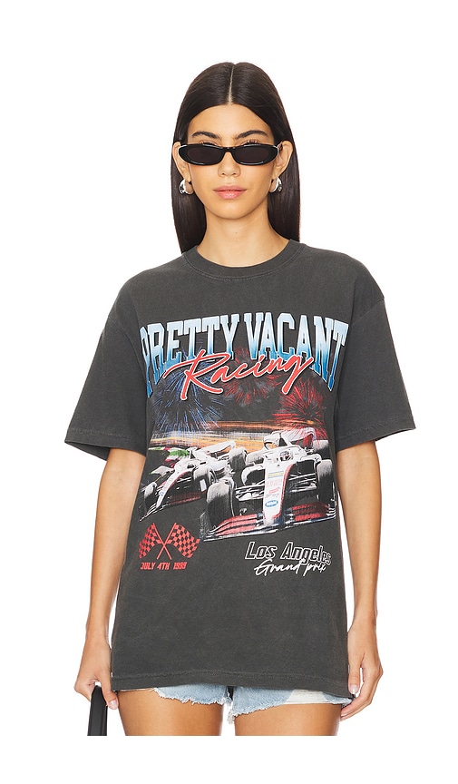 Shop Pretty Vacant La Racing Tee In 黑色