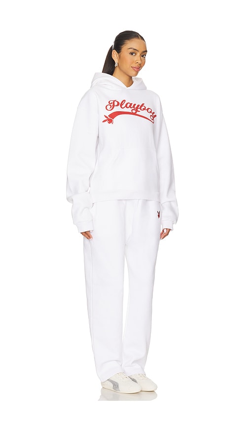  Playboy Conjunto De Sudadera Con Capucha Y Pantalón Deportivo Logo En Color Blanco Talla L  (también En M, S, Xl/1x). 