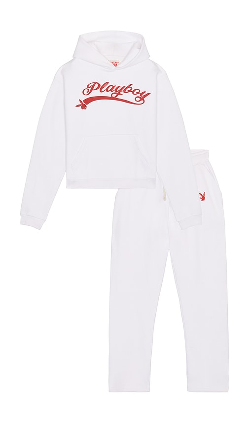 Playboy Logo Hoodie and Sweatpant Set