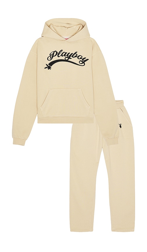 Playboy Logo Hoodie and Sweatpant Set
