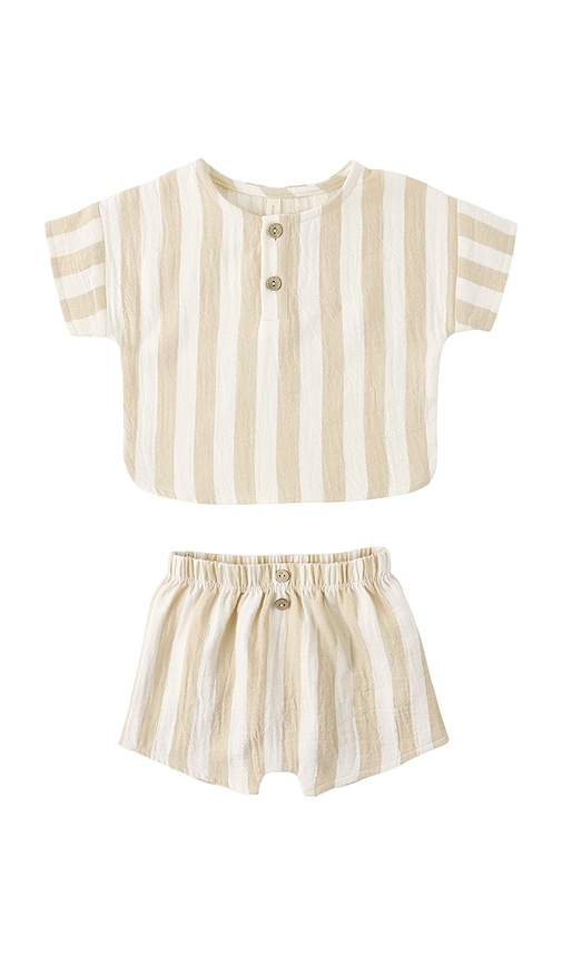 QUINCY MAE Woven Boxy Top & Short Set | Thumbnail 4