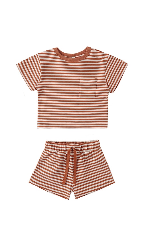 QUINCY MAE Boxy Pocket Tee & Short Set