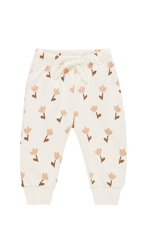 QUINCY MAE Kids Relaxed Fleece Sweatpant in Tulips