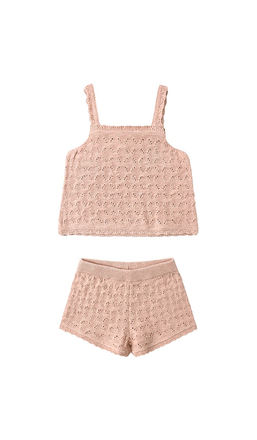 QUINCY MAE Pointelle Knit Tank & Short Set | Thumbnail 2