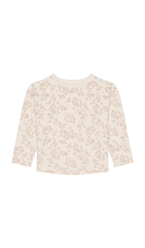 QUINCY MAE Kids Long Sleeve Tee in Neutral. - size 12-18M (also in 18-24M, 2-3Y, 4-5Y)