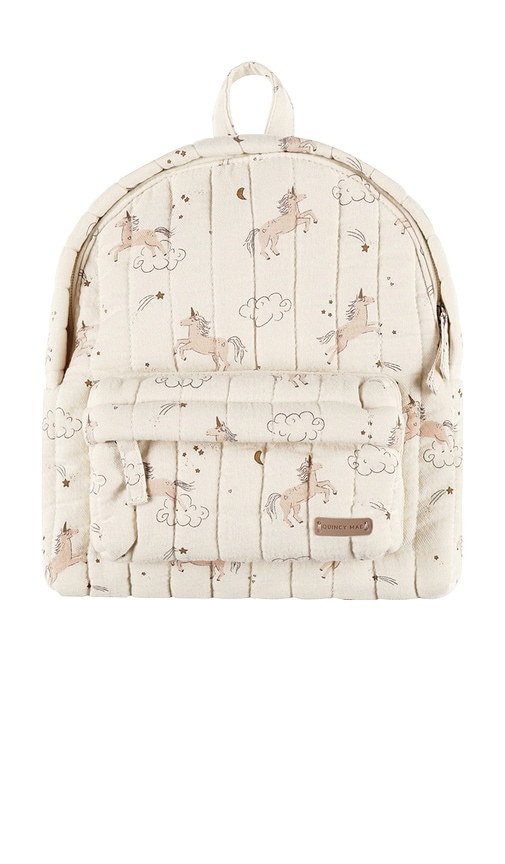 QUINCY MAE Kids Mini Backpack in Cream