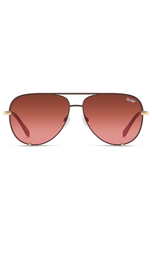Quay High Key Sunglasses in Brown.