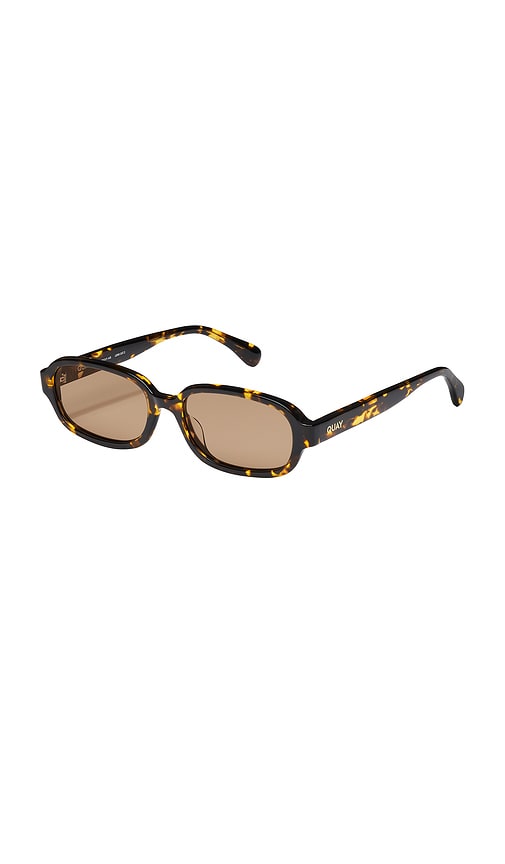 Quay Could Never 35mm Square Sunglasses In Neutral