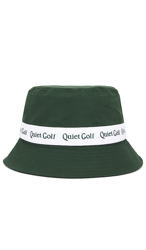 Shop Quiet Golf Wordmark Bucket Hat In 森林绿