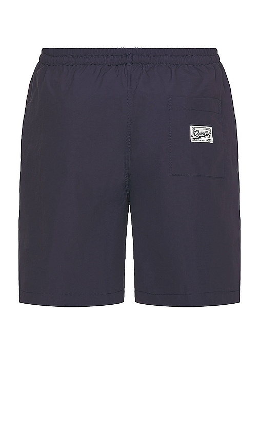 Shop Quiet Golf Badge Nylon Shorts In Navy
