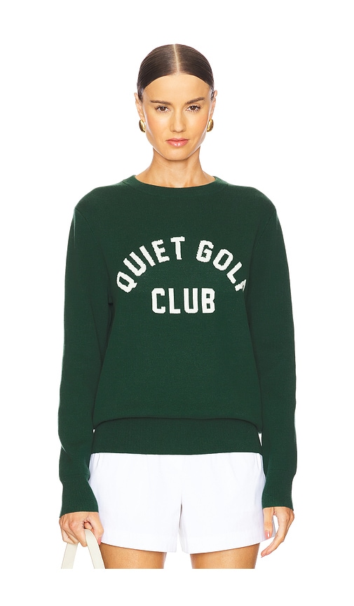 Quiet Golf Qgc Jaquard Sweater in Forest