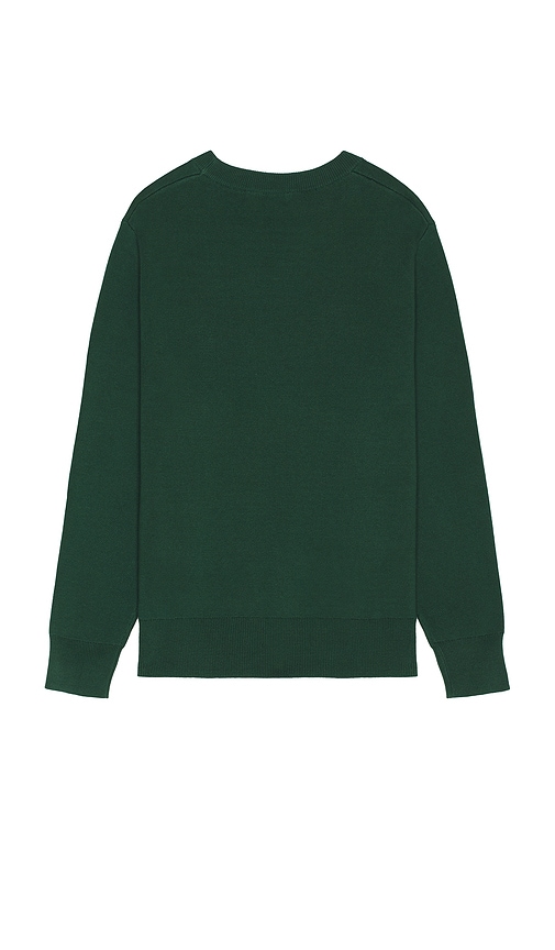 Shop Quiet Golf Qgc Jaquard Sweater In Green