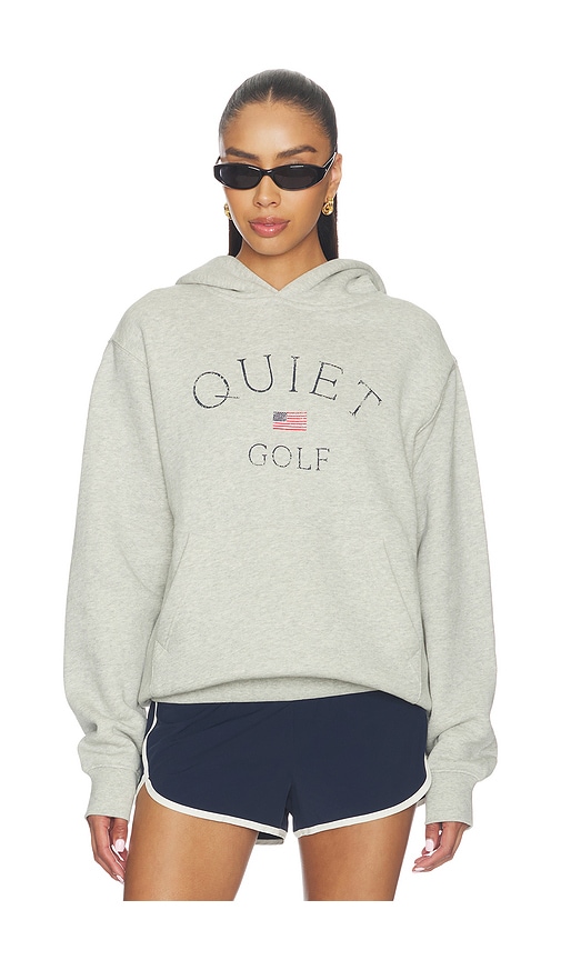 Quiet Golf USA Hoodie in Grey. - size L (also in M)