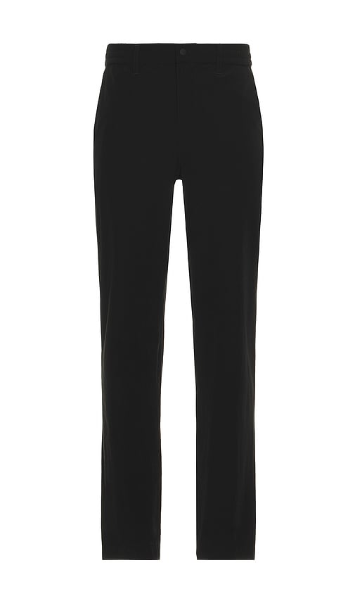 Quiet Golf Monogram Nylon Pant In Black